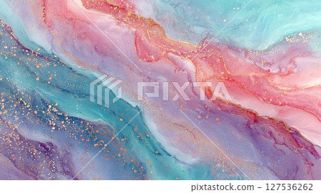 夢幻般的彩色紋理背景 127536262