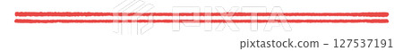 Simple and stylish handwritten two long red lines - decorative parts such as double underlines and correction lines Simple and stylish handwritten two long red lines - decorative parts such as double underlines and correction lines 127537191