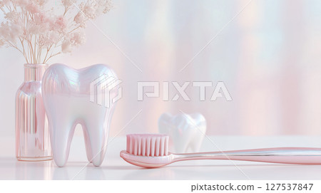 Dental illustration, aesthetics of elegant and positive dental design, children's fairy tales, tooth fairy for kids Dental illustration, aesthetics of elegant and positive dental design, children's fairy tales, tooth fairy for kids 127537847