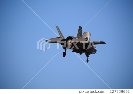 Hovering stealth fighter jet Hovering stealth fighter jet 127539691