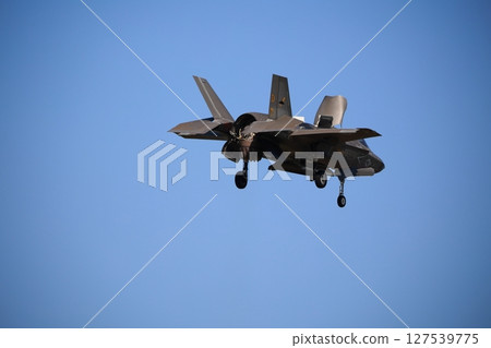 Hovering fighter jet Hovering 127539775