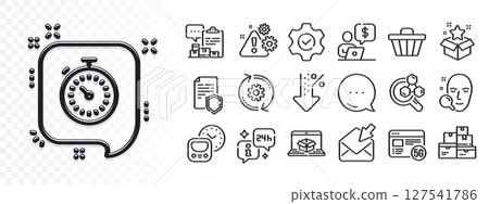 Chemistry lab, Shop cart and Open mail line icons for web app. Glare of light effect. Message icon. Pack of Inventory report, Low percent, Face search pictogram icons. Vector Chemistry lab, Shop cart and Open mail line icons for web app. Glare of light effect. Message icon. Pack of Inventory report, Low percent, Face search pictogram icons. Vector 127541786