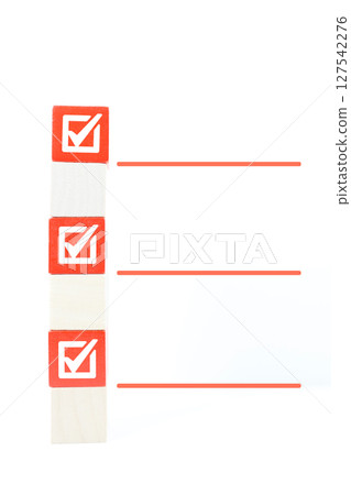 Checklist with three items: A simple image for task management and business goals 127542276