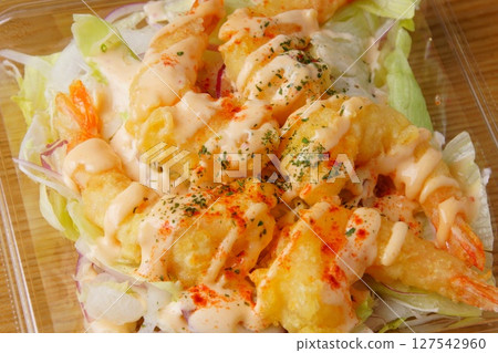 蝦仁蛋黃醬沙拉 127542960