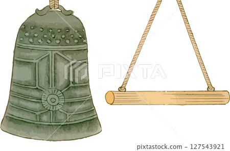 Kabuki props of hanging bells 127543921