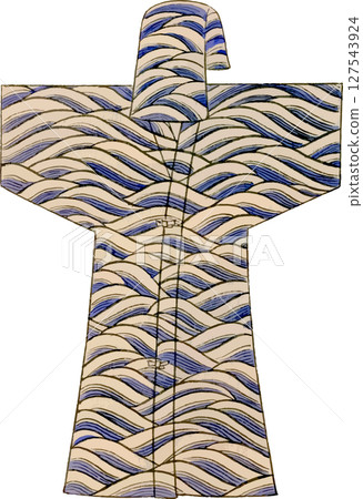 Kuroko's Kabuki costume material for the scene with waves in the background 127543924