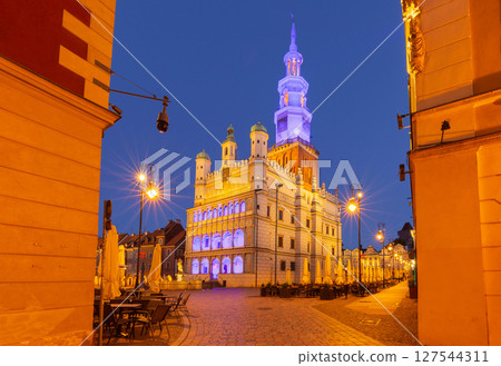 Old Market Square and Town Hall in Poznan, Poland Old Market Square and Town Hall in Poznan, Poland 127544311