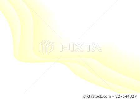 Smooth transparent wave yellow illustration background png white background 127544327