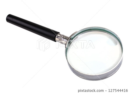 magnifying glass isolated on white magnifying glass isolated on white 127544416