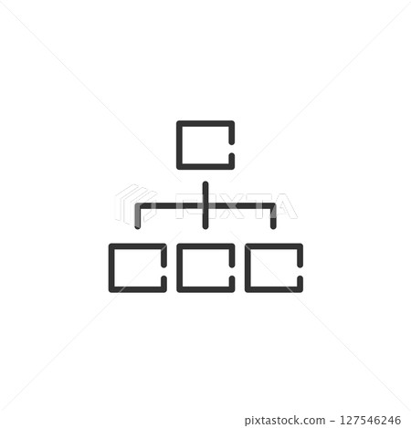 組織結構圖和網站地圖向量圖示(業務、結構) 組織結構圖和網站地圖向量圖示(業務、結構) 127546246