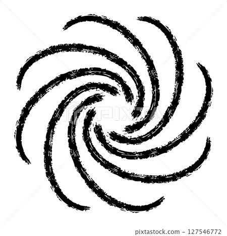 旋轉的墨水漩渦的向量插圖 127546772