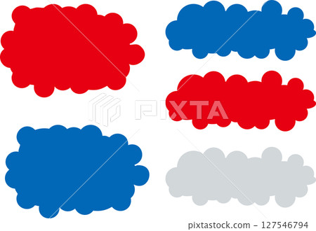 世博會影像色彩的雲狀對話框和框架 127546794