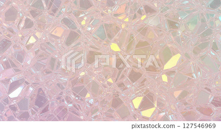 Pastel colored glass prism mesh 127546969