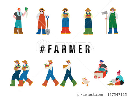 People working on farms 127547115
