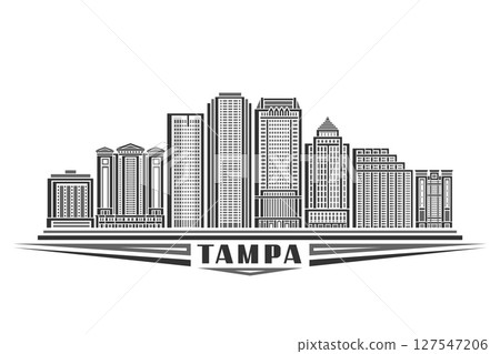 Vector illustration of Tampa 127547206