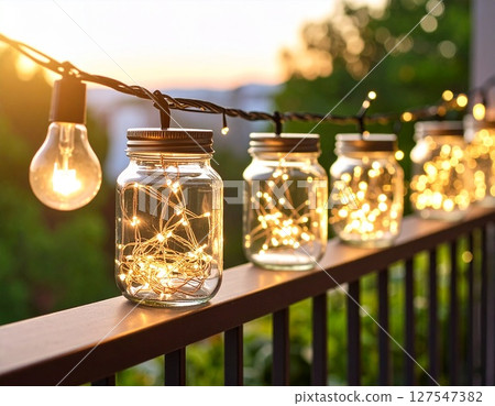 Stylish light bulbs String lights 127547382