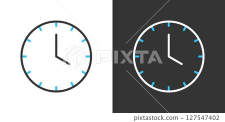 Simple clock line icon 127547402