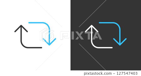 Simple and editable vector arrow icon 127547403