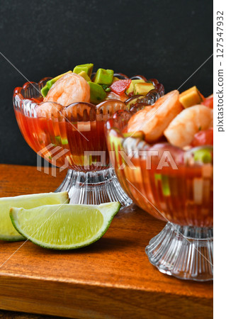雞尾酒蝦（Coctel de Camarones）（墨西哥菜） 127547932