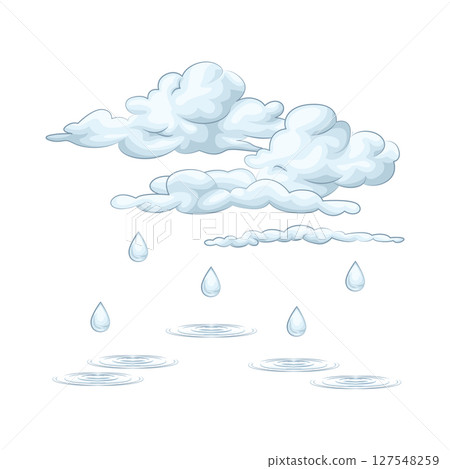 Illustration of Rain cloud Illustration of Rain cloud 127548259