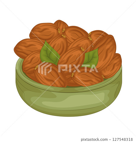 Illustration of Date Fruit 127548318