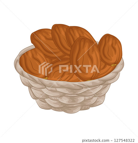 Illustration of Date Fruit 127548322
