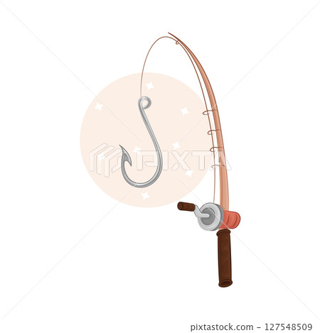 Illustration of Fishing Hook 127548509