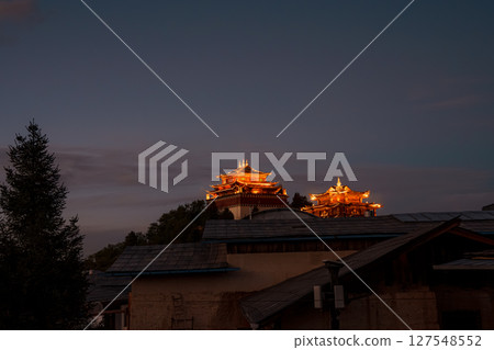 Dafo Temple Buildings at Dusk Dafo Temple Buildings at Dusk 127548552