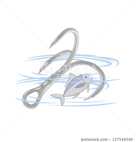 Illustration of Fishing Hook 127548590