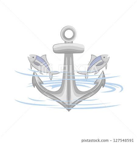 Illustration of Fishing Hook 127548591
