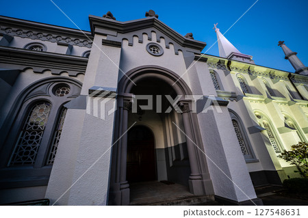 Evening view of Nakamachi Church [Nagasaki City] 127548631