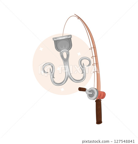 Illustration of Fishing Hook Illustration of Fishing Hook 127548841