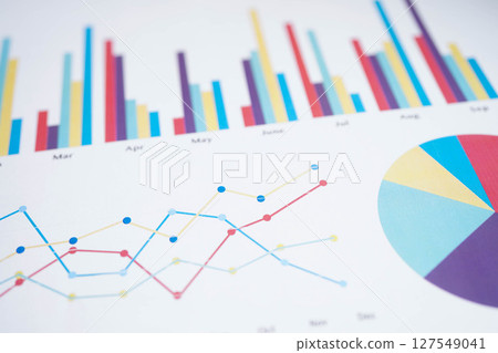 Chart graph paper. Finance, account, statistic, investment data economy, stock exchange business. Chart graph paper. Finance, account, statistic, investment data economy, stock exchange business. 127549041