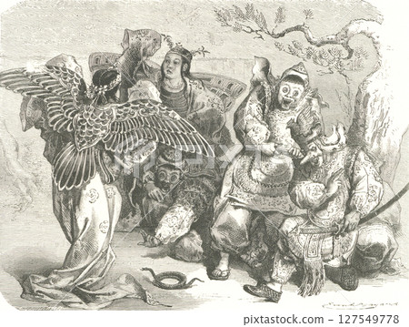 武術：亨伯特的《幕末日本圖鑑》1874年 127549778