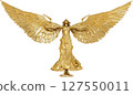 金色的女性守護神鵰像 127550011