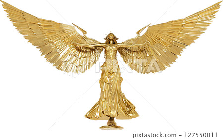 金色的女性守護神鵰像 127550011