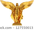 金色的女性守護神鵰像 127550013