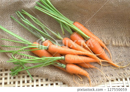 Harvested carrots Harvested carrots 127550059