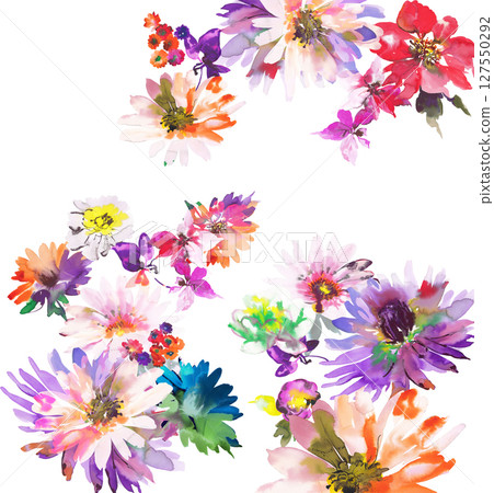 Diverse Floral Pattern Collection for Creative Design 127550292