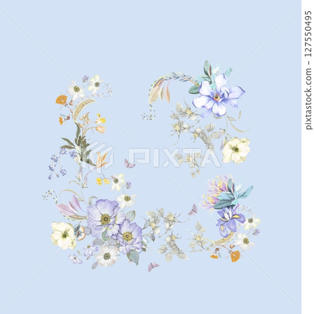 Whimsical Pattern Series for Aesthetic Interiors 127550495