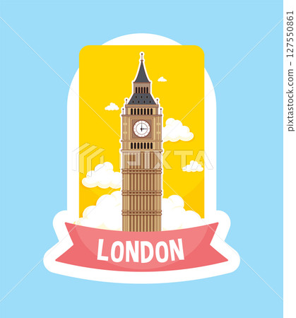 Iconic London Tower Vector Illustration 127550861