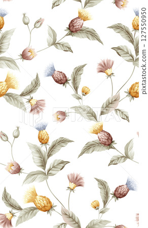 Serene Floral Pattern Collection for Calming Decor 127550950