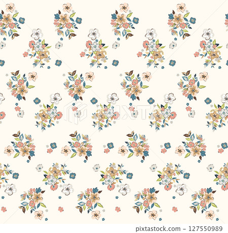 Serene Floral Pattern Collection for Calming Decor 127550989