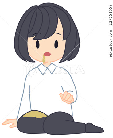 一名女子嘔吐，卻沒意識到自己噁心 127551055