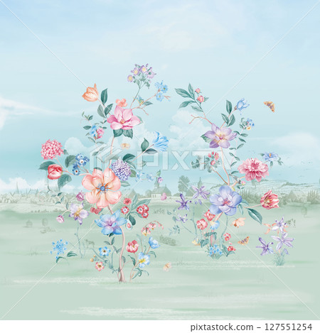 Lovely Art  Themed Pattern Series for Aesthetics 127551254