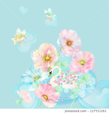 Lovely Art  Themed Pattern Series for Aesthetics 127551261