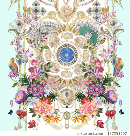 Lovely Art  Themed Pattern Series for Aesthetics 127551307