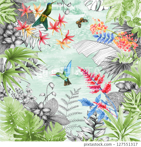 Lovely Art  Themed Pattern Series for Aesthetics 127551317