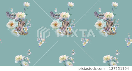 Floral And Geometric Motifs For Design Projects Floral And Geometric Motifs For Design Projects 127551594