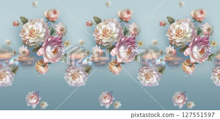 Floral And Geometric Motifs For Design Projects 127551597